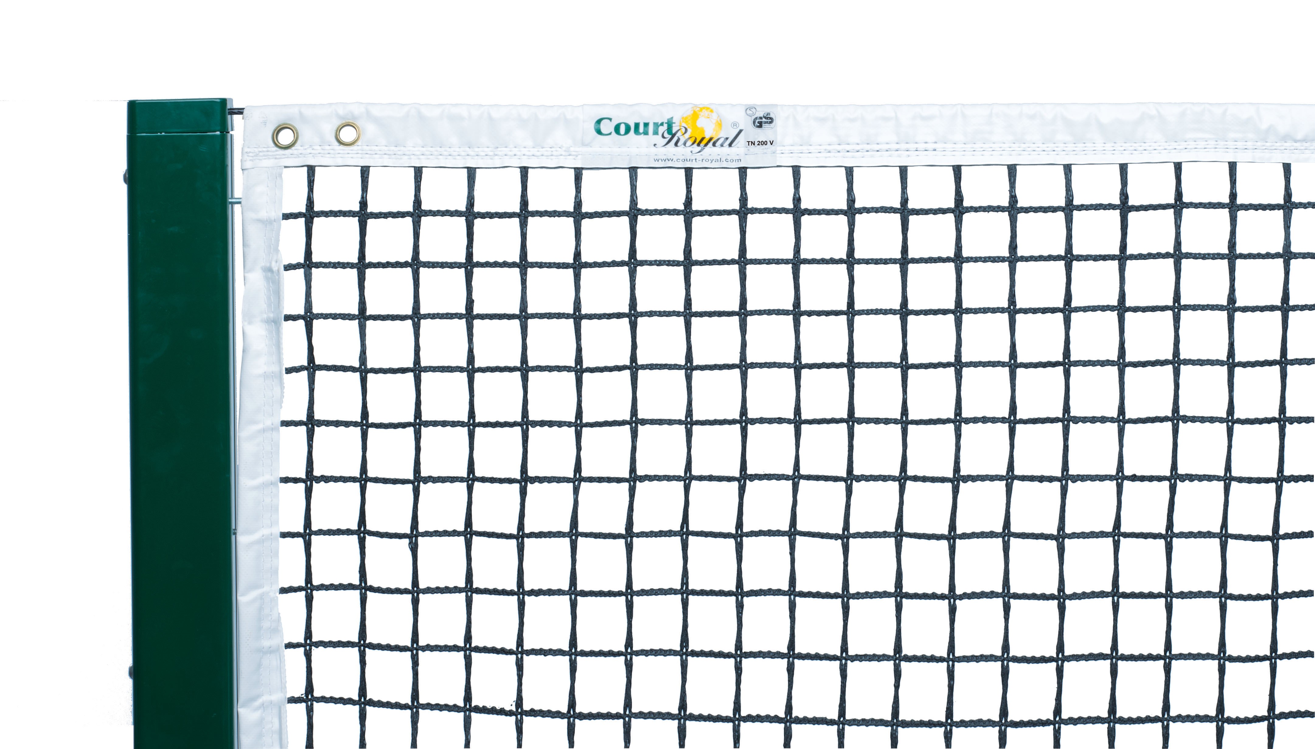 Tennisnetz Court Royal TN 200 schwarz verschiedene Einfassung
