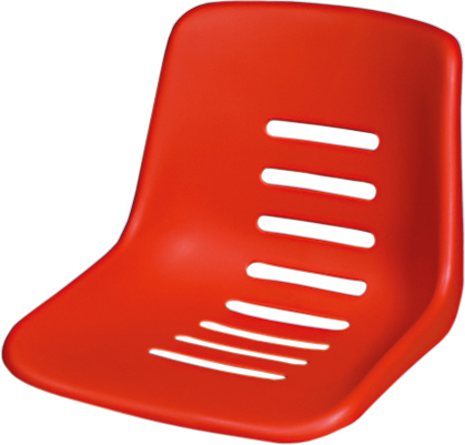 Sitzschale Court Royal rot