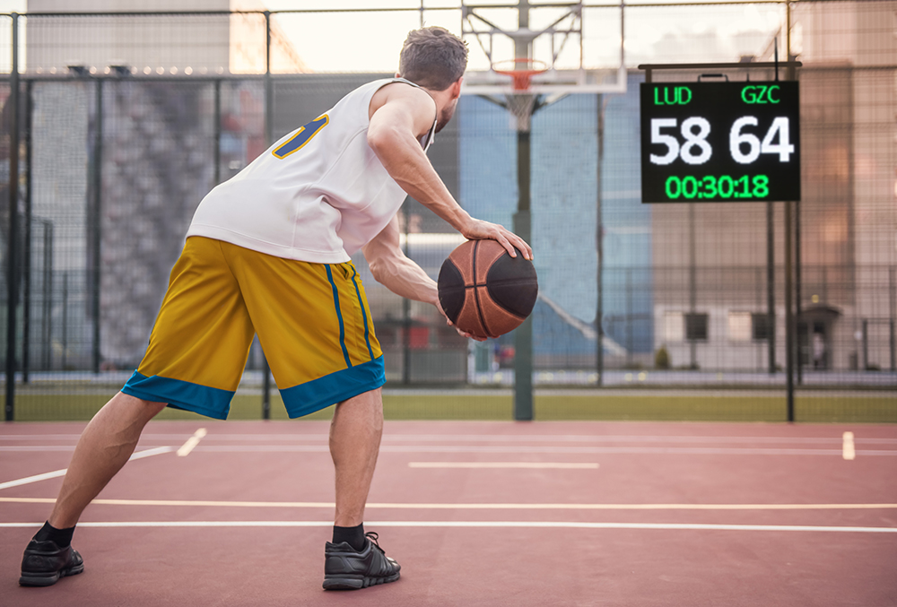 Scorli LED-Anzeigegerät BIG 128x96 cm Anwednung Basketball