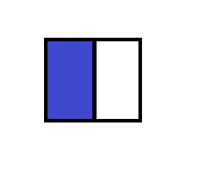 Fahne für Grenzstange blau/weiß