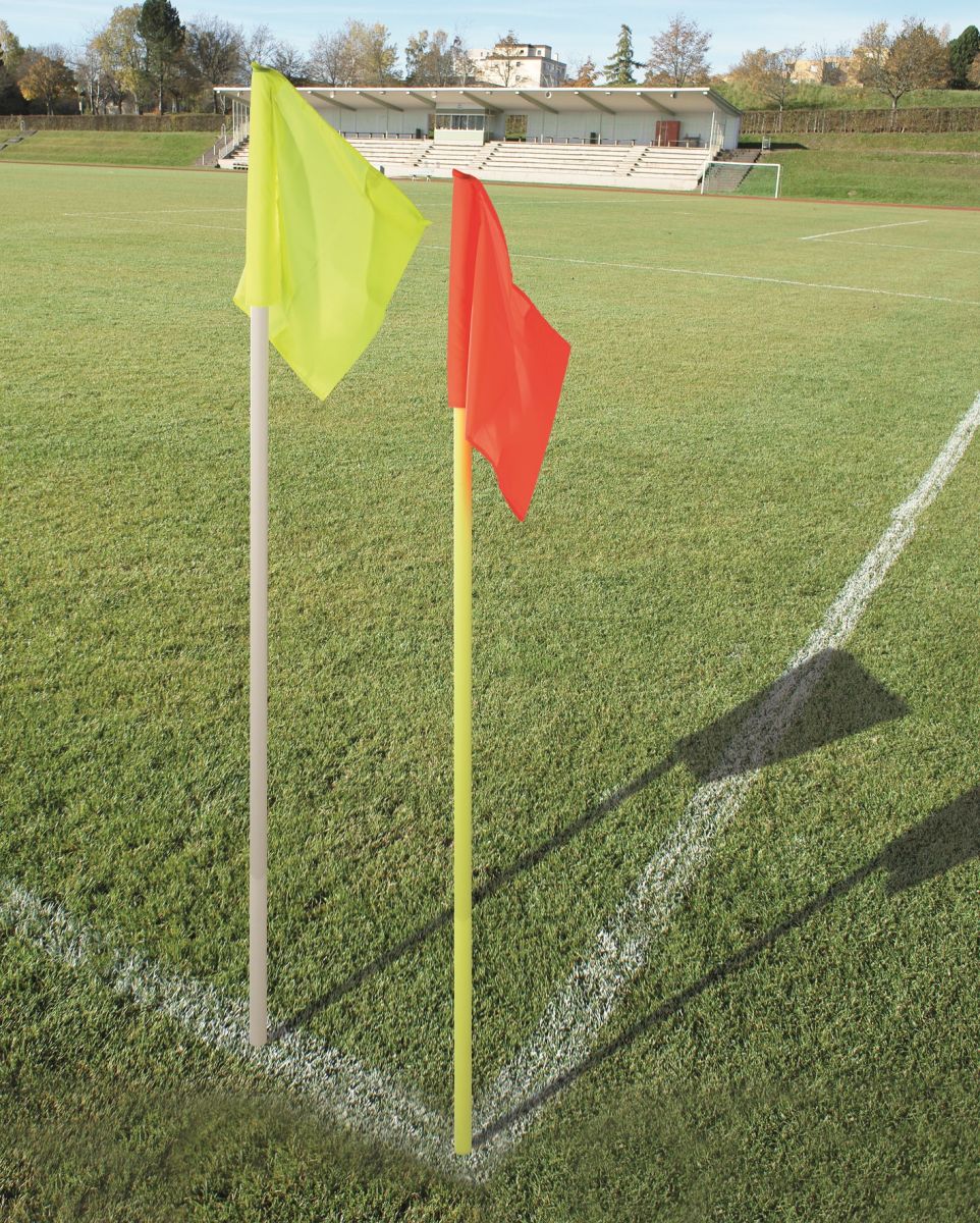 Grenzstange 30 inkl. gelber Fahne und Bodenhülse