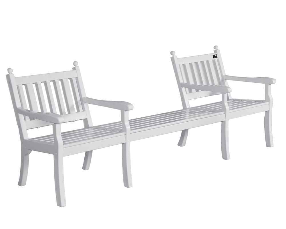 Tennisplatz Bank Deluxe -  weiß