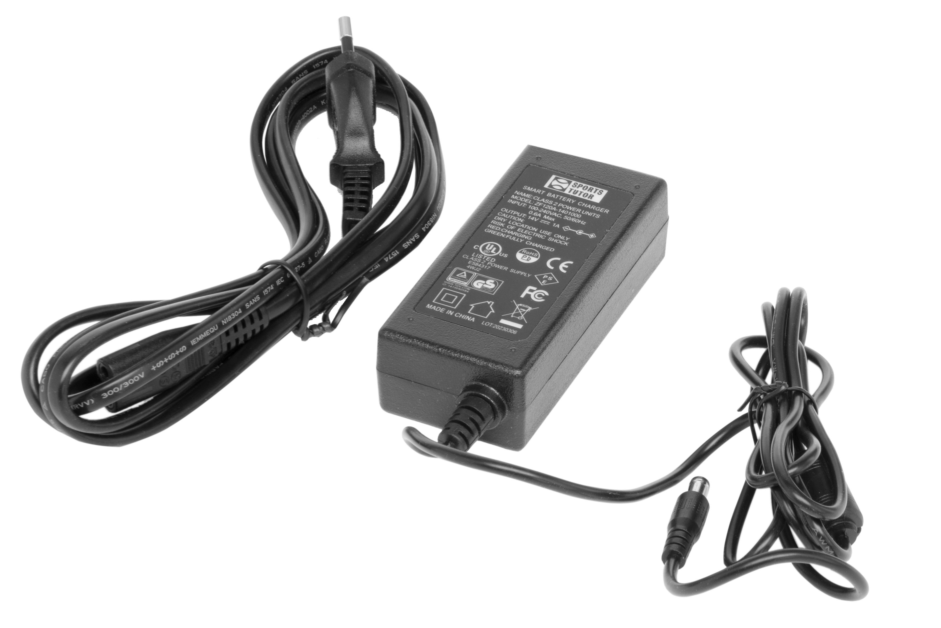 Ladegerät für Tennis Tutor Ballwurfmaschine 220V