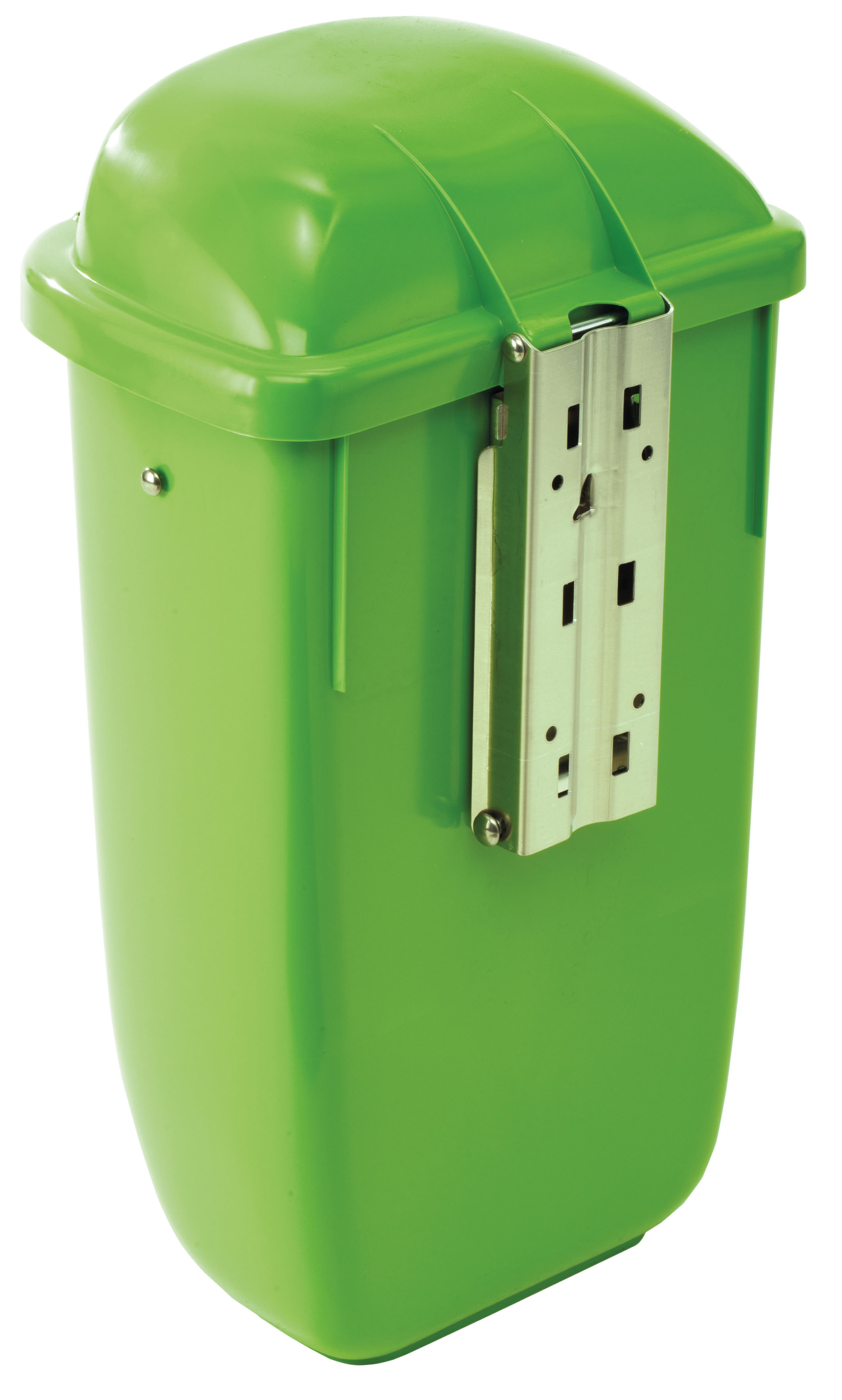 Papierkorb grün Rückseite