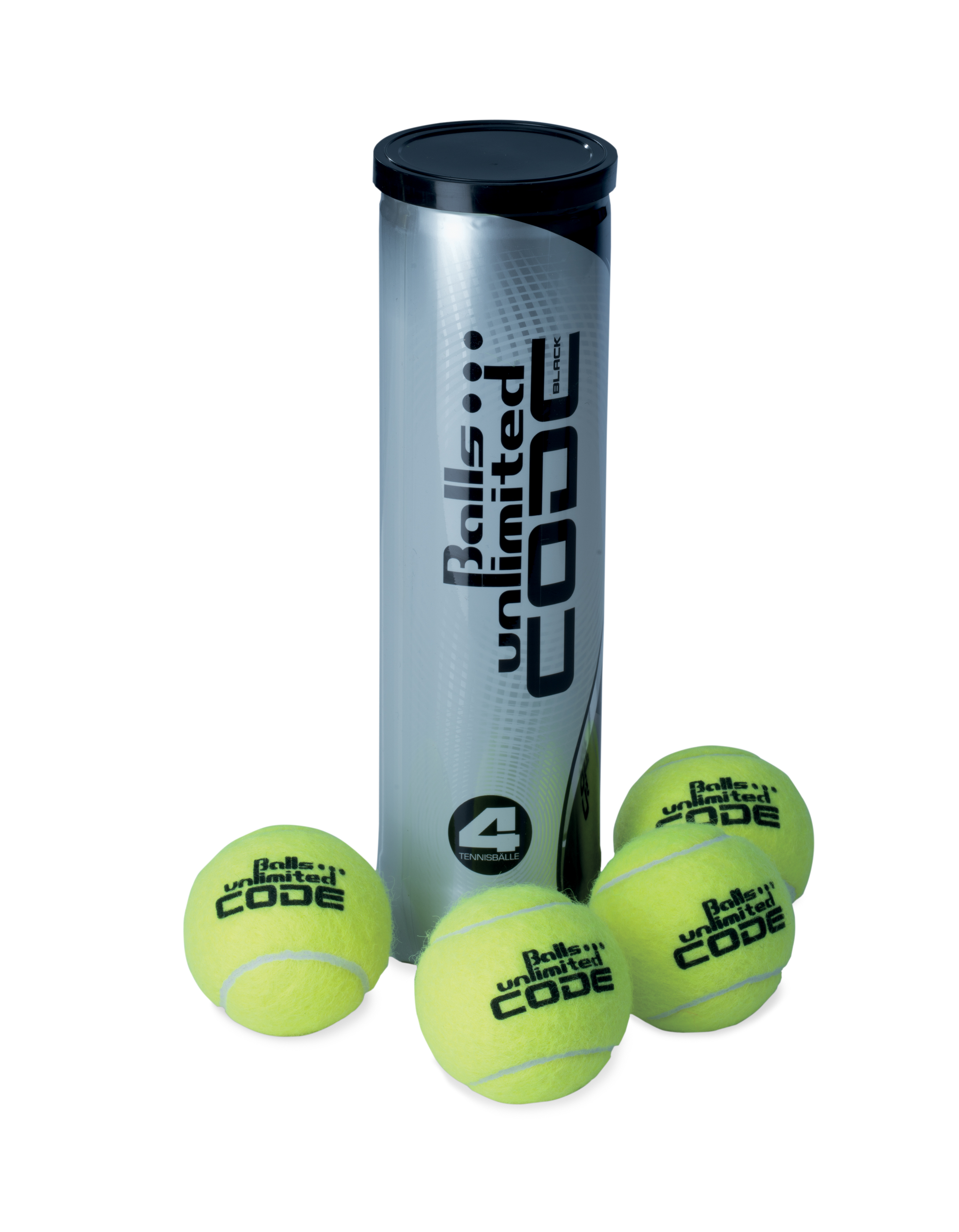 Tennisball Balls Unlimited Code Black - 4er Dose